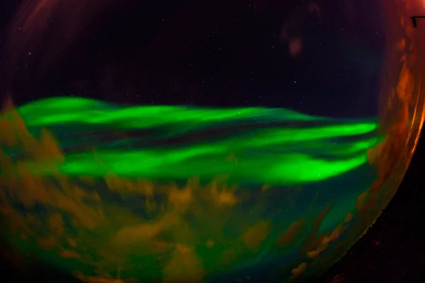 Aurora Borealis Nordlys Undertiden Omtalt Som Polar Lights Naturligt Lys - Stock-foto