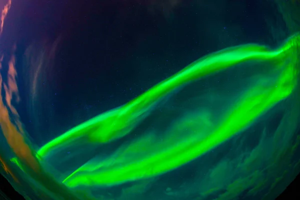 Aurora Borealis Norrsken Ibland Kallad Polar Lights Naturlig Ljusdisplay Earths — Stockfoto