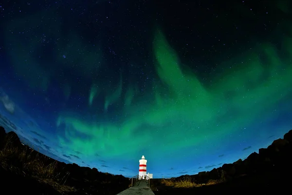 Aurora Borealis Luzes Norte Por Vezes Referida Como Luzes Polares — Fotografia de Stock