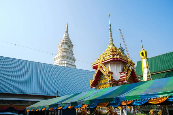 Wat Khun Chan Temple Avec Les Principales Caractéristiques Sont Grandes — Photo