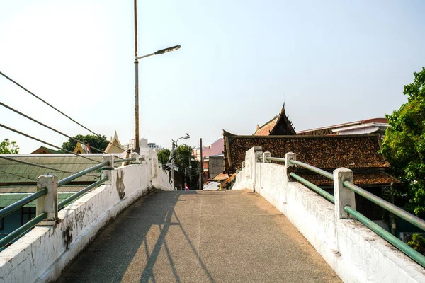 Escena Retro Del Área Interior Wat Khun Chan Templo Con —  Fotos de Stock