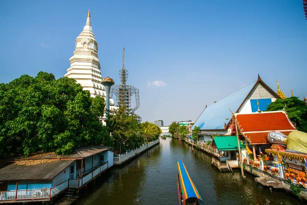 Maharatchamongkhon Stúpa Stavba Nedokončené Velké Buddhovy Image Wat Paknam Bhasicharoen — Stock fotografie