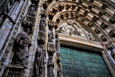 Saint Mary of the See Katedrali 'nin (Santa Mara de la Sede Katedrali) veya Sevilla Katedrali, Sevilla Katedrali (Sevilla), Endülüs, Güney İspanya.