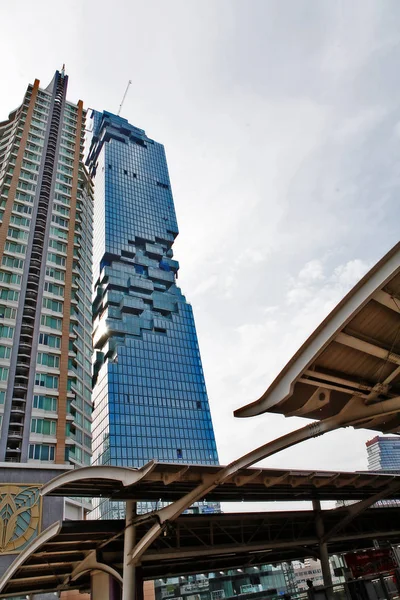 Bangkok Thailand December 2016 Mahanakhon Building Luxury Mixed Use Skyscraper — Fotografia de Stock