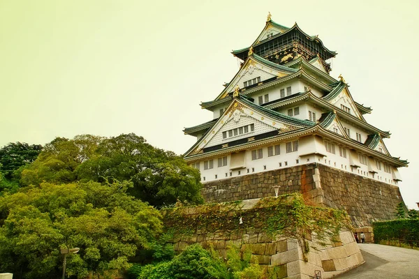 Осакський Замок Англ Osaka Castle Японський Замок Місті Осака Регіон — стокове фото