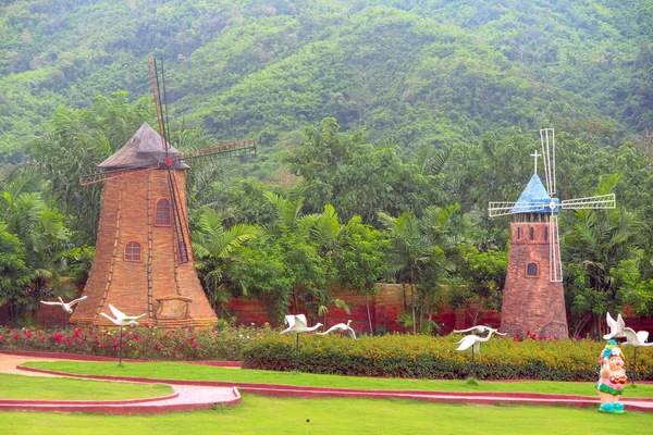 Ratchaburi Tailandia Junio 2017 Zona Rural Parque Acuático Del Resort — Foto de Stock