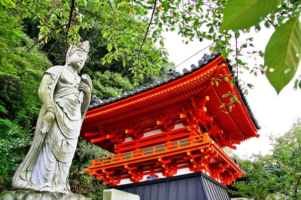 Clocher Shoro Statue Kannon Kimiidera Temple Kimii Kimiisangohoji Gokokuin Wakayama — Photo