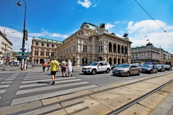 Wien Österreich Juni 2017 Wiener Staatsoper Ursprünglich Wiener Hofoper Ein — Stockfoto