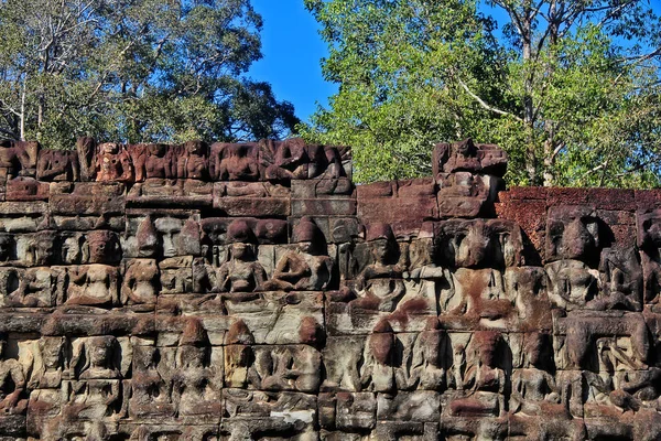 Bas Relief Terrace Leper King Leper King Terrace Preah Learn — 스톡 사진