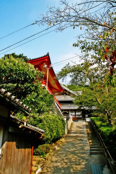 Kimiidera Temple Kimii Temple Sur Versant Ouest Montagne Nagusa Avec — Photo