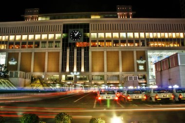 Sapporo, Hokkaido, Japonya - 5 Eylül 2009 - Sapporo İstasyonu (Sapporo-eki), Hakodate Main Line ve Hokkaido Demiryolu Şirketi (JR Hokkaido)