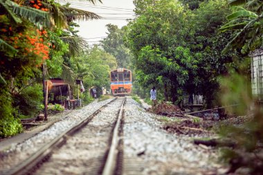 Tayland 'daki tren istasyonu.