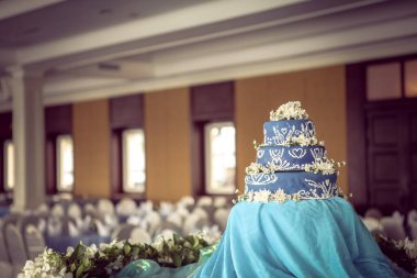 Düğün de düğün pastası ve dekorasyon