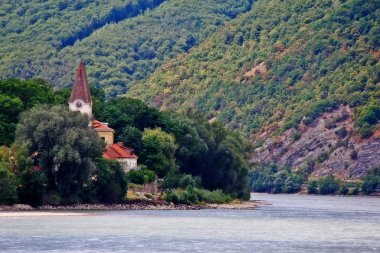 Spitz an der Donau, Avusturya'nın Aşağı Avusturya eyaletinde, Aşağı Avusturya eyaletinde krems-land bölgesinde bir pazar kasabası, Wachau Vadisi, Avusturya (Osterreich)