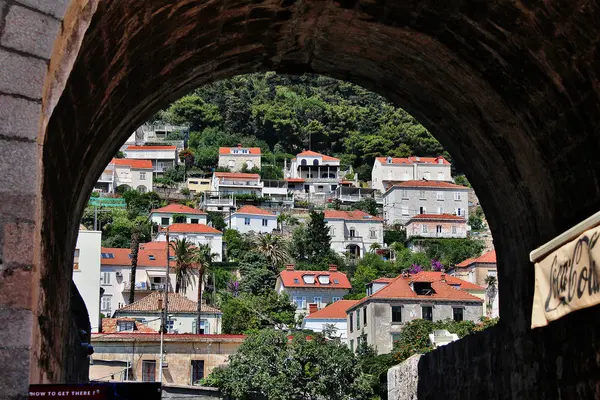 Buza Gate Uno Degli Ingressi Della Città Vecchia Dubrovnik Neretva — Foto Stock