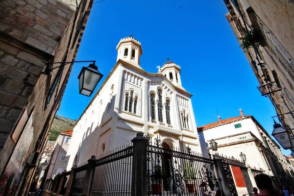 Kutsal Annunciation Kilisesi Crkva Blagovijesti Hırvatistan Dubrovnik Kentinde Sırp Ortodoks — Stok fotoğraf