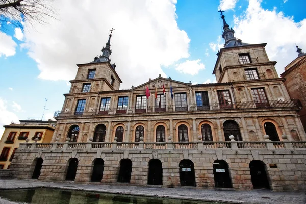 Toledo Belediye Binası Meydanı Nda Plaza Del Ayuntamiento Meydanı Toledo — Stok fotoğraf