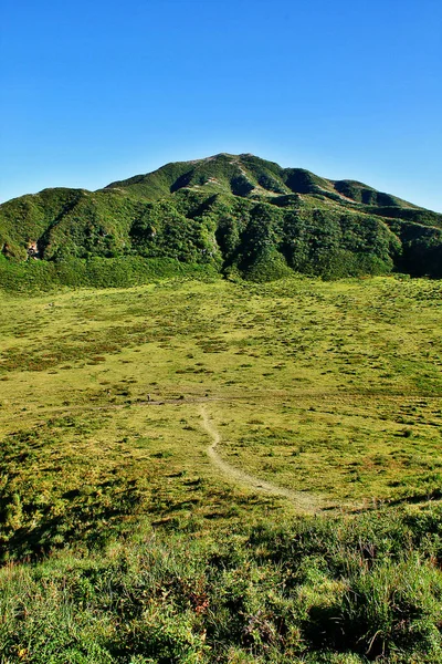 Mount Aso Aso San Japonya Nın Büyük Aktif Yanardağı Aso — Stok fotoğraf