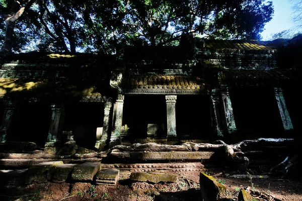 Prohm Prasat Prohm Bayon Stijl Tempel Beroemd Als Oude Tempel — Stockfoto