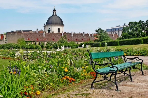 Belvedere Gärten Mit Salesianerinnenkirche Wien Osterreich — Stockfoto