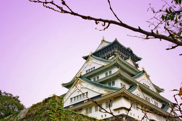 Osaka Castle Japanese Castle Located Osaka Kansai Region Japan — Photo