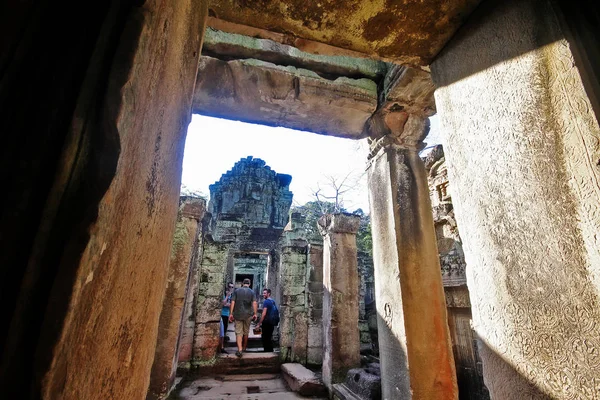 Angkor Siem Reap Cambodja Januari 2017 Ruïnetempel Van Preah Khan — Stockfoto