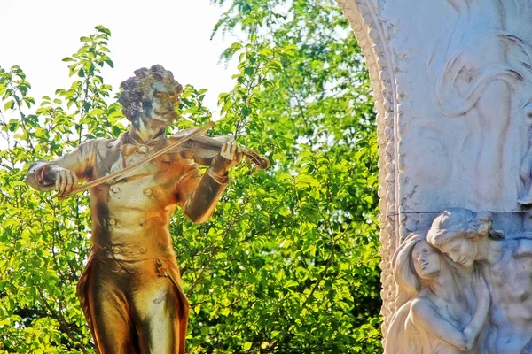 Monumento Valsa Rei Johann Strauss Johann Strauss Compositor Austríaco Música — Fotografia de Stock