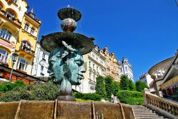 Bohemia Karlovy Vary Karlsbad Tschechische Republik Mai 2011 Zwei Gesichter — Stockfoto