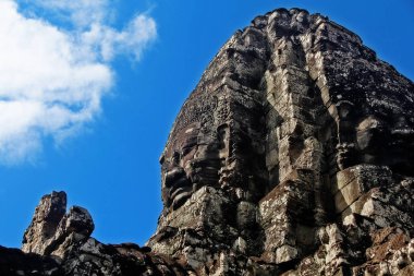 Bayon 'un yüz kulesi, Angkor Thom (Büyük Şehir), Angkor, Siem Reap, Kamboçya' daki Kral 7.