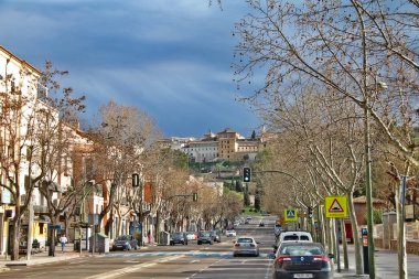 Toledo, Kastilya-La Mancha, İspanya - 12 Mart 2017 - Toledo Tarihi Şehri, UNESCO Dünya Mirası