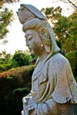 Mount Ima Taishi (Budist Aziz) Tapınağı veya İmama Daishi tapınağı (İmama Hachimangu), Nobeoka (Nobeoka-shi), Miyazaki İli, Kyushu Bölgesi, Japonya