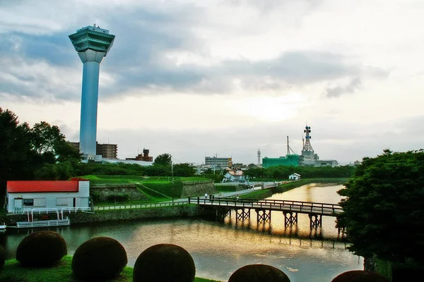 Goryokaku Tower Observatorium Goryokaku Park Die Aussichtsplattform Ist Ein Guter — Stockfoto