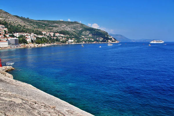Adriatic Sea Dubrovnik Neretva County Região Dalmácia Croácia — Fotografia de Stock
