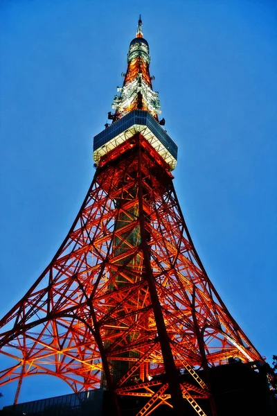Tokyo Tower Ein Kommunikations Und Aussichtsturm Shiba Koen Bezirk Von — Stockfoto