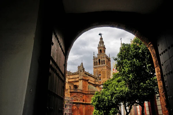 Katedrála Marie Stol Catedral Santa Mara Sede Nebo Sevilla Katedrála — Stock fotografie