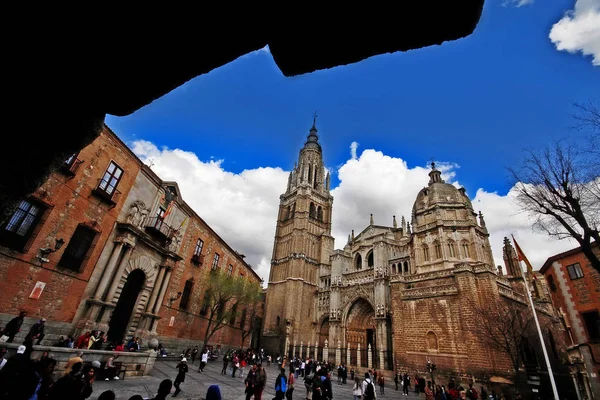 Toledo Castilië Mancha Spanje Maart 2017 Primaat Kathedraal Van Sint — Stockfoto