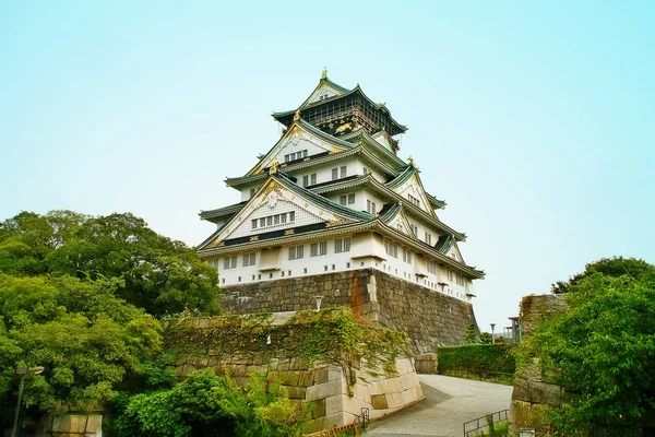 Осакський Замок Англ Osaka Castle Японський Замок Місті Осака Регіон — стокове фото