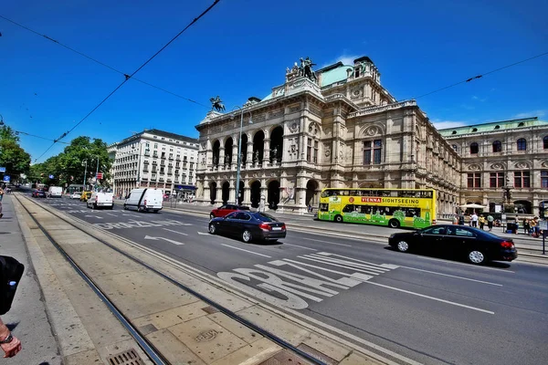 Wien Österreich Juni 2017 Wiener Staatsoper Ursprünglich Wiener Hofoper Ein — Stockfoto