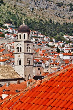 Dubrovnik Eski Kenti Fransisken Kilisesi ve Manastırı Kulesi, Unesco Dünya Mirası Alanı, Dubrovnik-Neretva İlçesi, Dalmaçya bölgesi, Hırvatistan