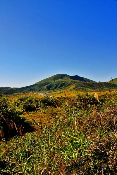 Monte Aso Aso San Maior Vulcão Ativo Japão Fica Parque — Fotografia de Stock