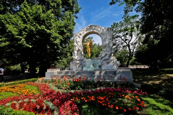 Monumento Vals Rey Johann Strauss Johann Strauss Compositor Austriaco Música — Foto de Stock