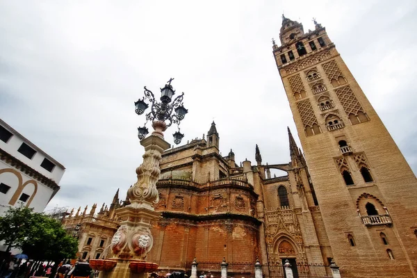 Plaza Virgen Los Reyes Sevilha Sevilha Andaluzia Sul Espanha — Fotografia de Stock