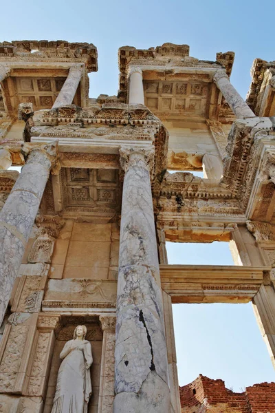 Izmir Turkey March 2012 Ancient Ruins Celsus Library Part Ruins — ストック写真