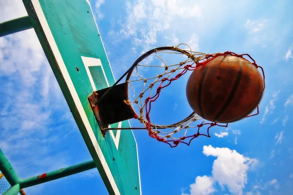 Basketball Thrown Hoop Scoring Game — Stockfoto