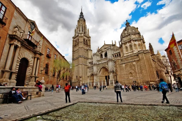 Toledo Castela Mancha Espanha Março 2017 Catedral Primaz Santa Maria — Fotografia de Stock