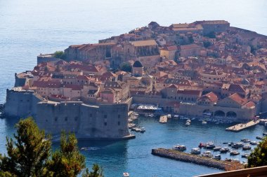 Old town of Dubrovnik and Adriatic Sea, UNESCO World Heritage Site, Dubrovnik-Neretva County, Dalmatia region, Croatia clipart
