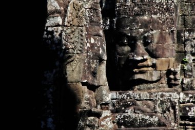 Bayon 'un yüz kulesi, Angkor Thom (Büyük Şehir), Angkor, Siem Reap, Kamboçya' daki Kral 7.