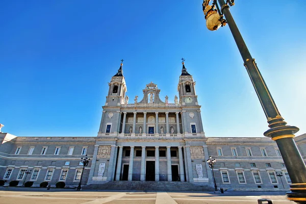 Almudena Katedrali Santa Mara Real Almudena Madrid Plaza Armera Madrid — Stok fotoğraf