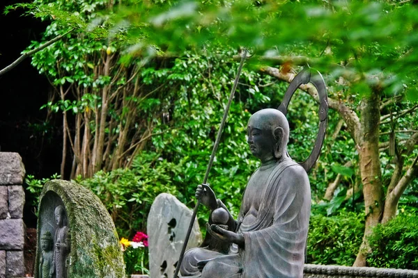 Butsuzo Estatua Budista Jizo Hase Dera Kaiko Zan Jisho Hase — Foto de Stock