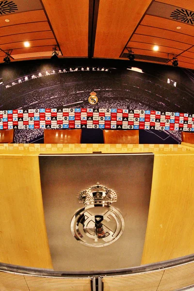 Madrid Spain March 2017 Press Room Santiago Bernabu Stadium Estadio — Stock Photo, Image